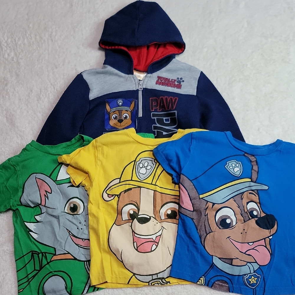 Nickelodeon Paw Patrol 6 Hoodie and T-Shirt Trio Bundle